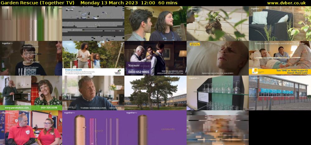 Garden Rescue (Together TV) Monday 13 March 2023 12:00 - 13:00