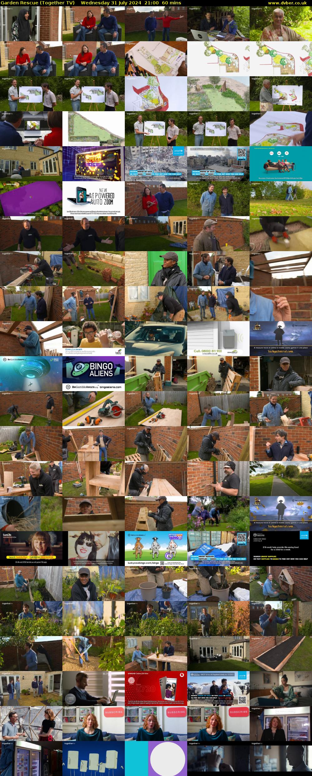 Garden Rescue (Together TV) Wednesday 31 July 2024 21:00 - 22:00