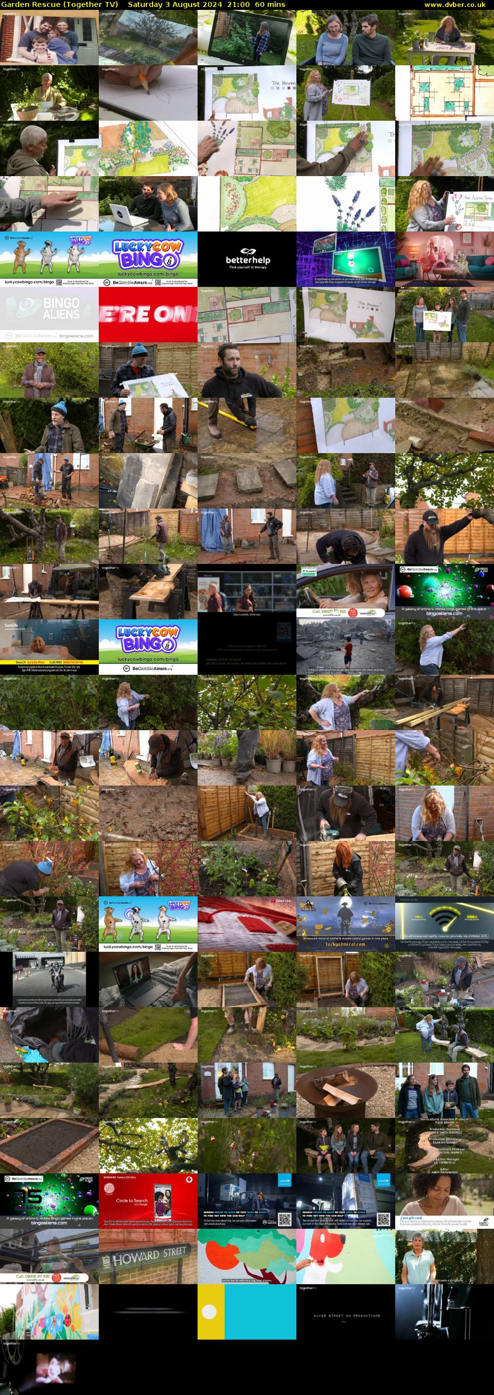 Garden Rescue (Together TV) Saturday 3 August 2024 21:00 - 22:00