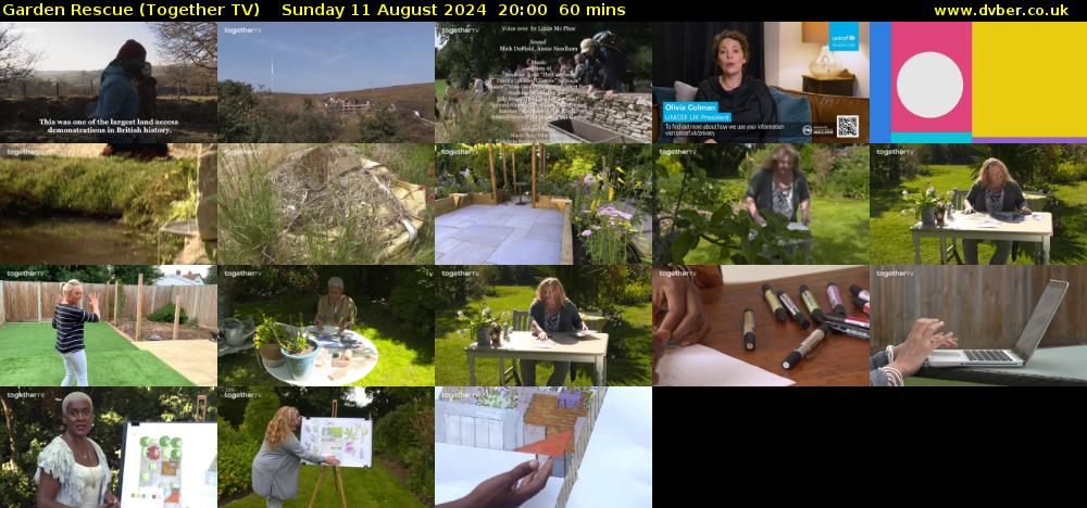 Garden Rescue (Together TV) Sunday 11 August 2024 20:00 - 21:00