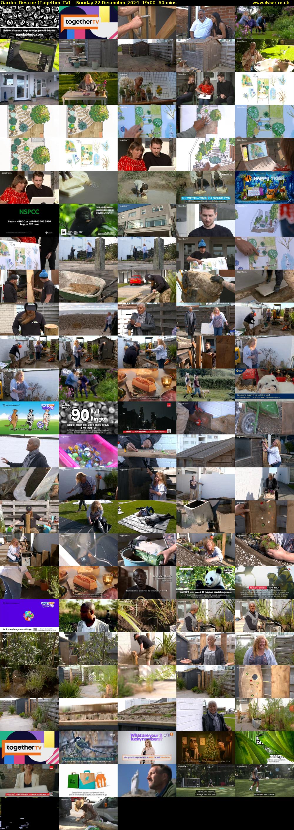 Garden Rescue (Together TV) Sunday 22 December 2024 19:00 - 20:00