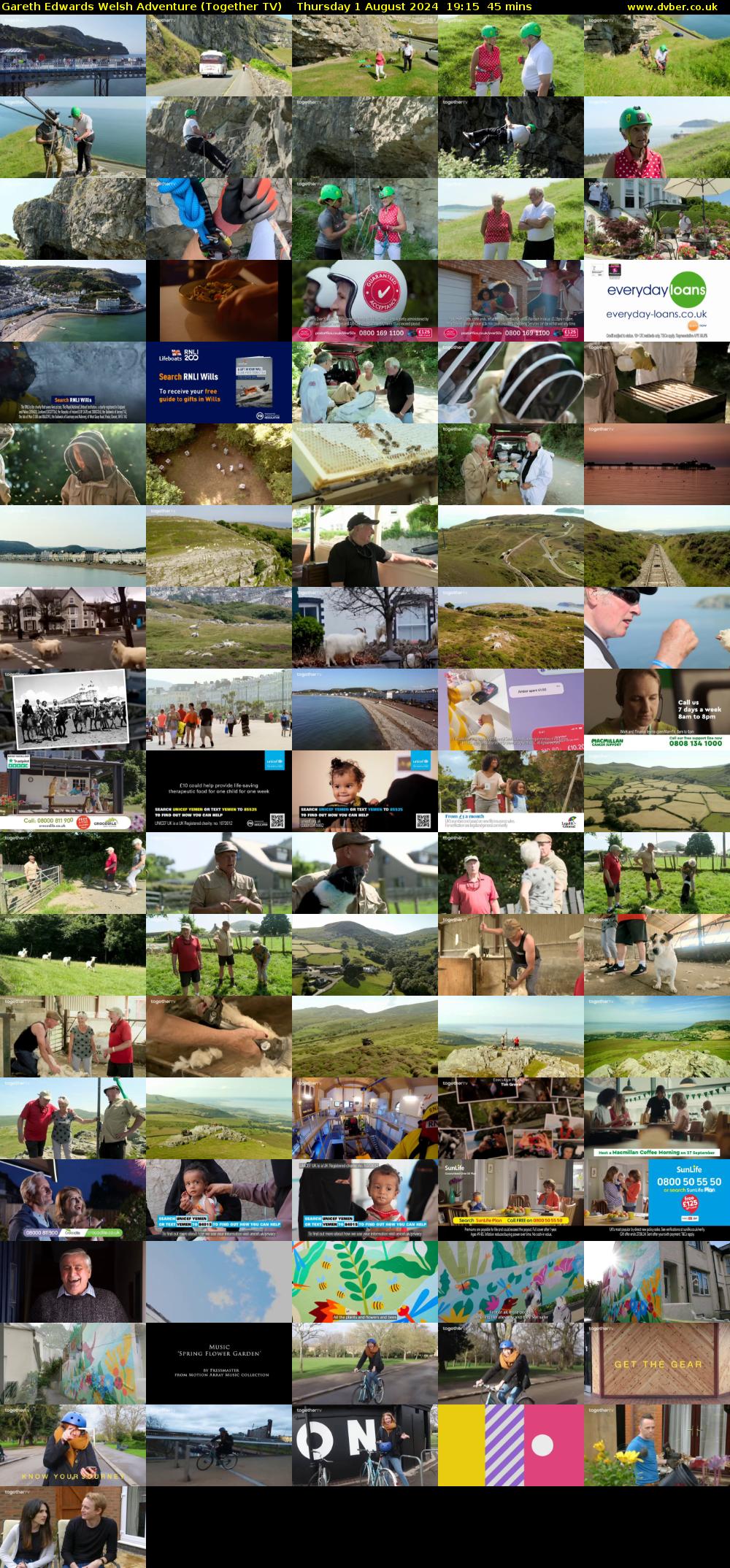 Gareth Edwards Welsh Adventure (Together TV) Thursday 1 August 2024 19:15 - 20:00