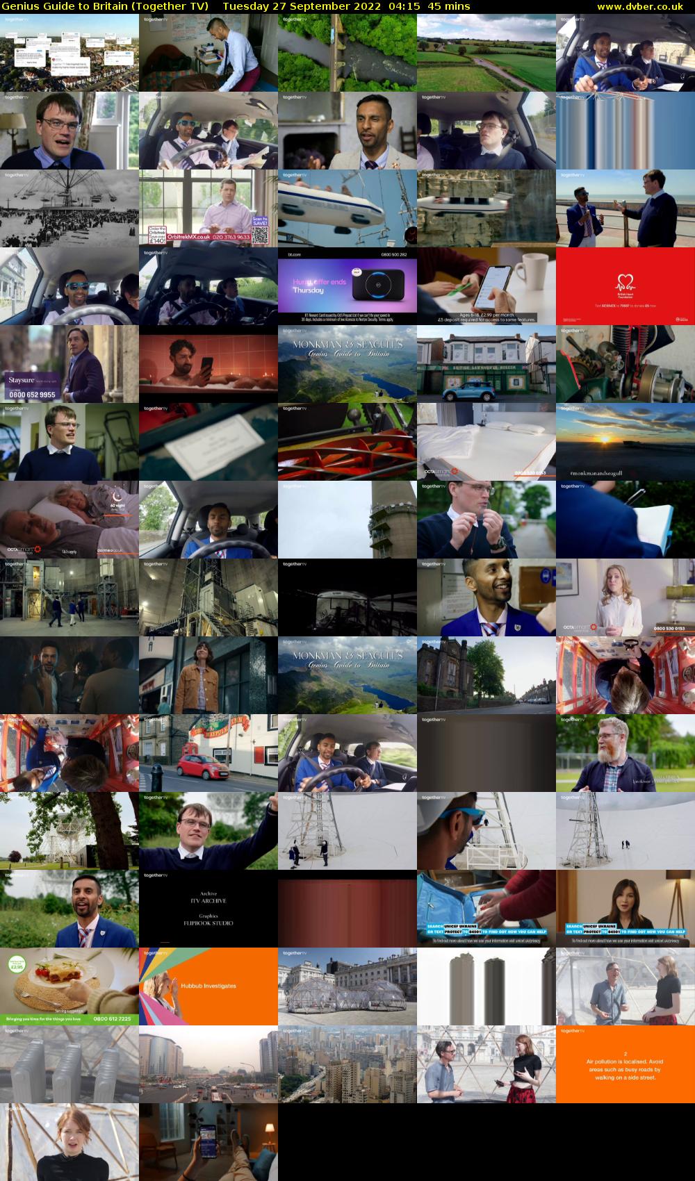 Genius Guide to Britain (Together TV) Tuesday 27 September 2022 04:15 - 05:00