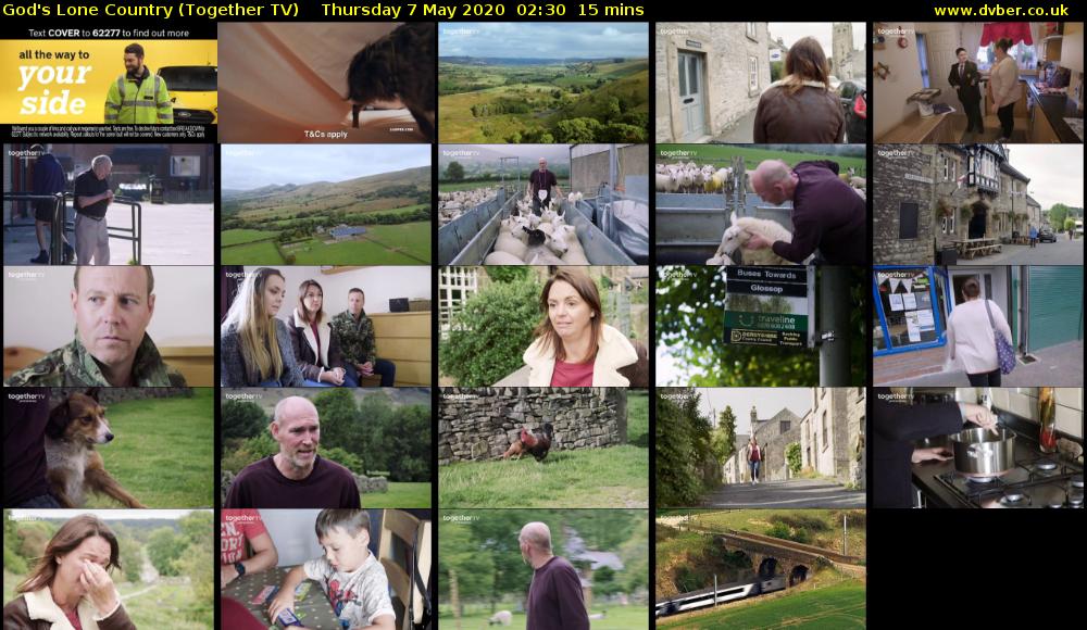 God's Lone Country (Together TV) Thursday 7 May 2020 02:30 - 02:45