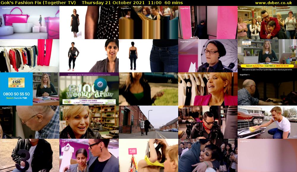 Gok's Fashion Fix (Together TV) Thursday 21 October 2021 11:00 - 12:00