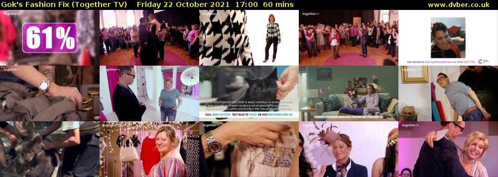 Gok's Fashion Fix (Together TV) Friday 22 October 2021 17:00 - 18:00