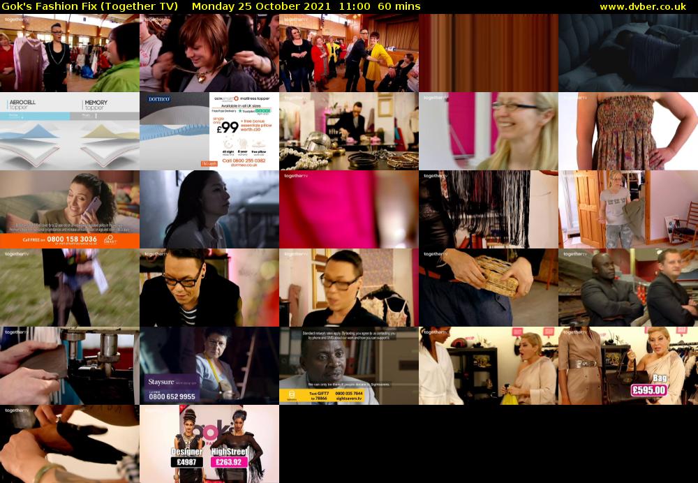 Gok's Fashion Fix (Together TV) Monday 25 October 2021 11:00 - 12:00