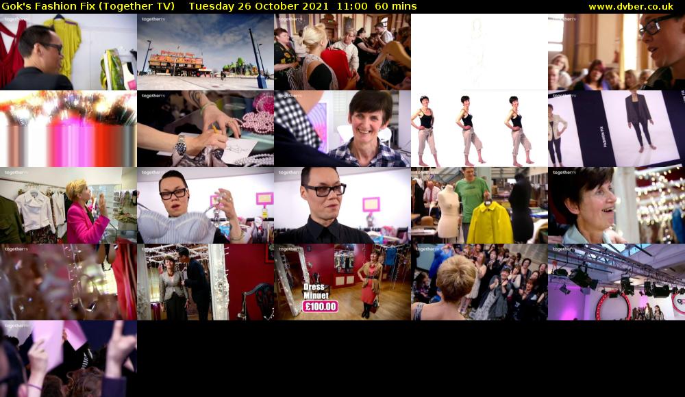 Gok's Fashion Fix (Together TV) Tuesday 26 October 2021 11:00 - 12:00