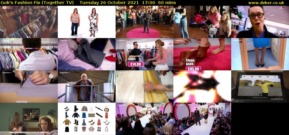 Gok's Fashion Fix (Together TV) Tuesday 26 October 2021 17:00 - 18:00
