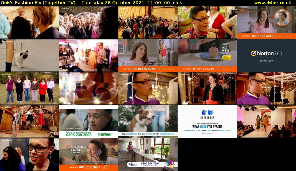 Gok's Fashion Fix (Together TV) Thursday 28 October 2021 11:00 - 12:00
