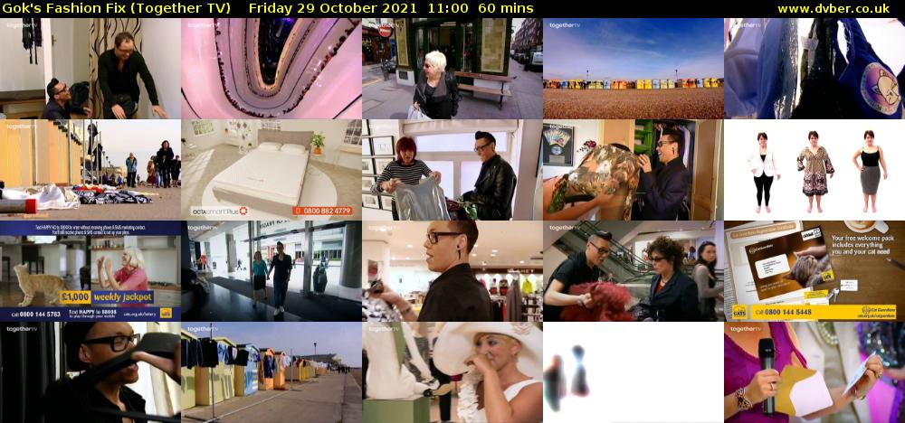 Gok's Fashion Fix (Together TV) Friday 29 October 2021 11:00 - 12:00