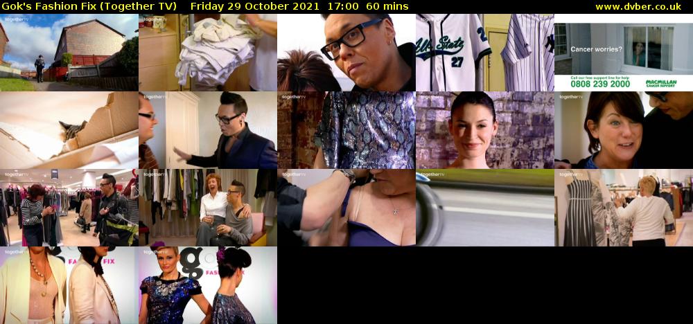 Gok's Fashion Fix (Together TV) Friday 29 October 2021 17:00 - 18:00