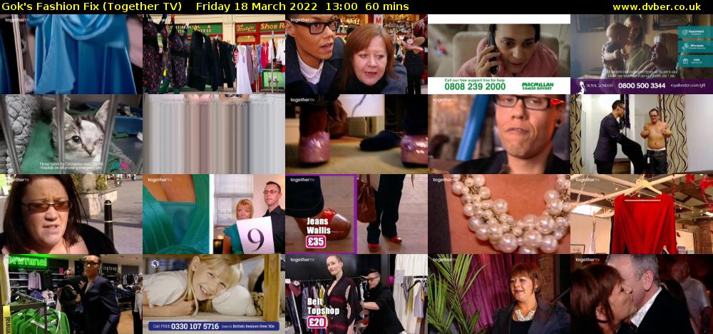 Gok's Fashion Fix (Together TV) Friday 18 March 2022 13:00 - 14:00