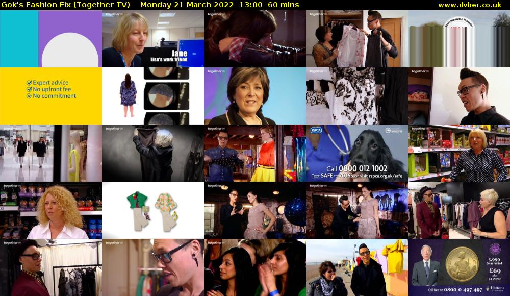 Gok's Fashion Fix (Together TV) Monday 21 March 2022 13:00 - 14:00