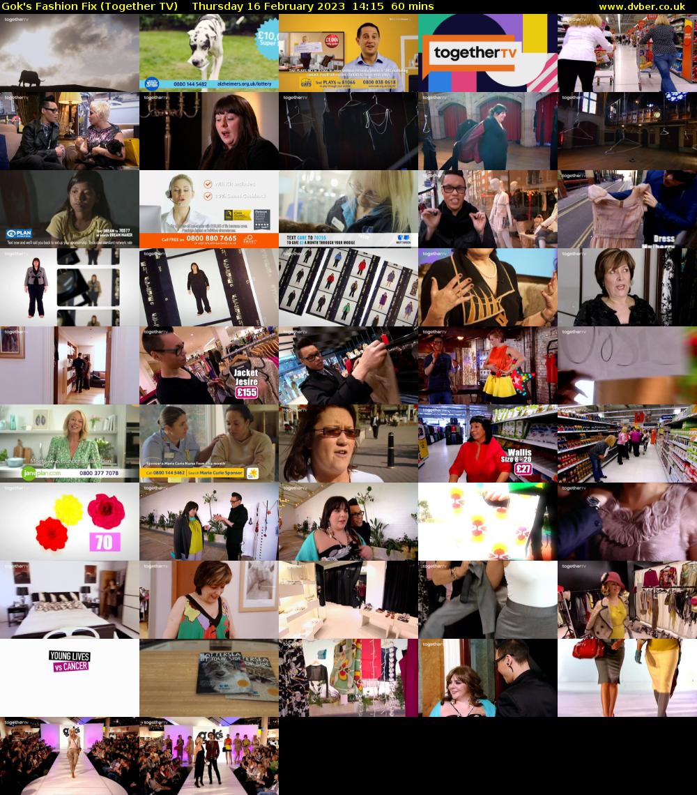 Gok's Fashion Fix (Together TV) Thursday 16 February 2023 14:15 - 15:15