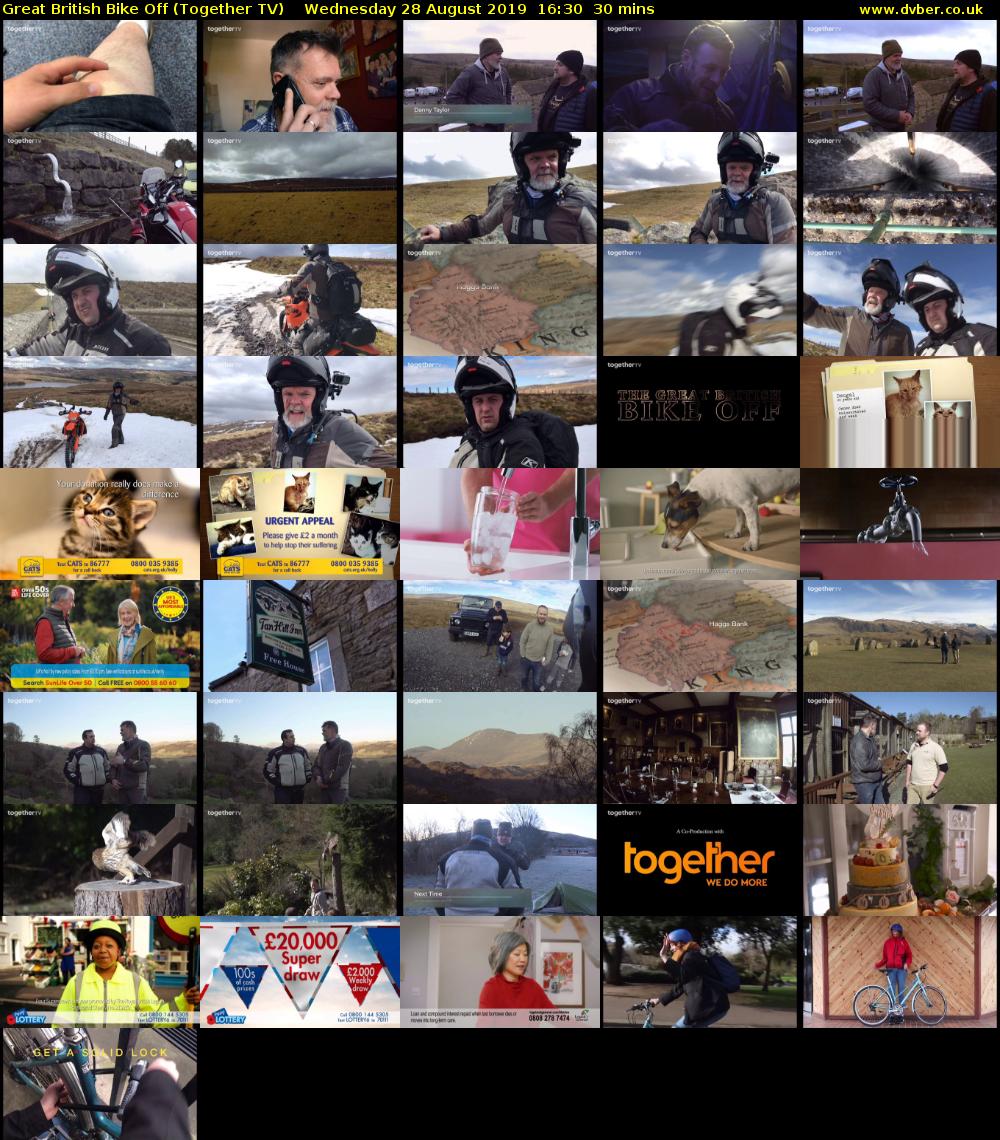 Great British Bike Off (Together TV) Wednesday 28 August 2019 16:30 - 17:00