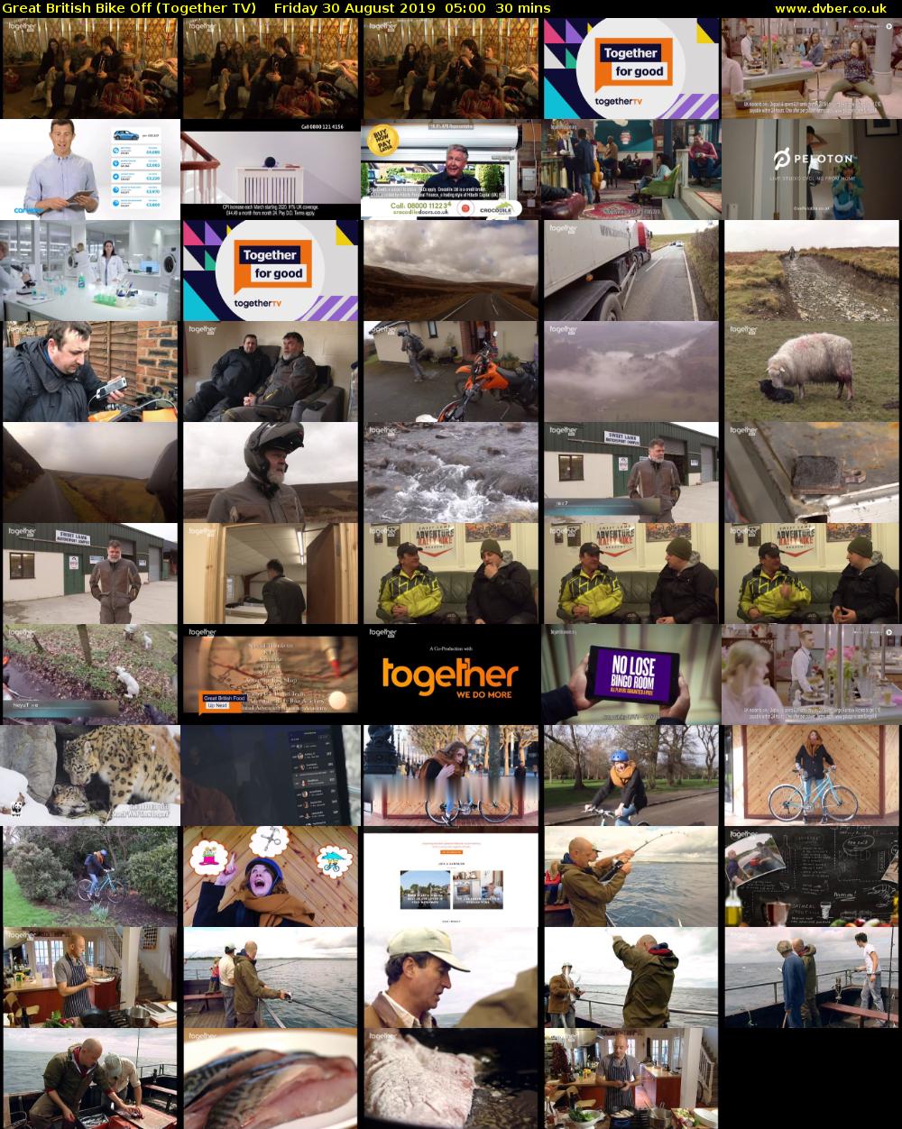Great British Bike Off (Together TV) Friday 30 August 2019 05:00 - 05:30