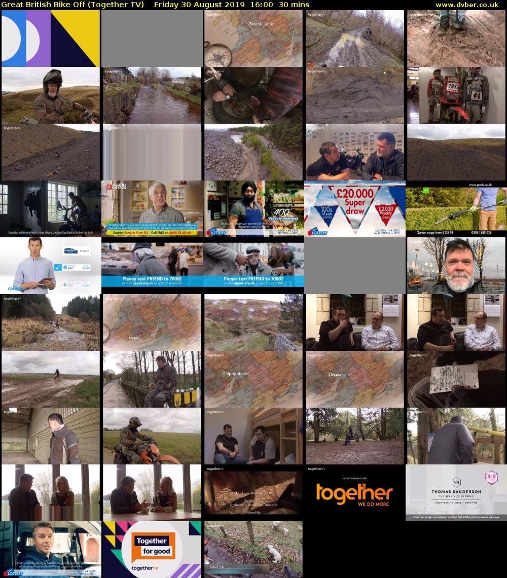 Great British Bike Off (Together TV) Friday 30 August 2019 16:00 - 16:30