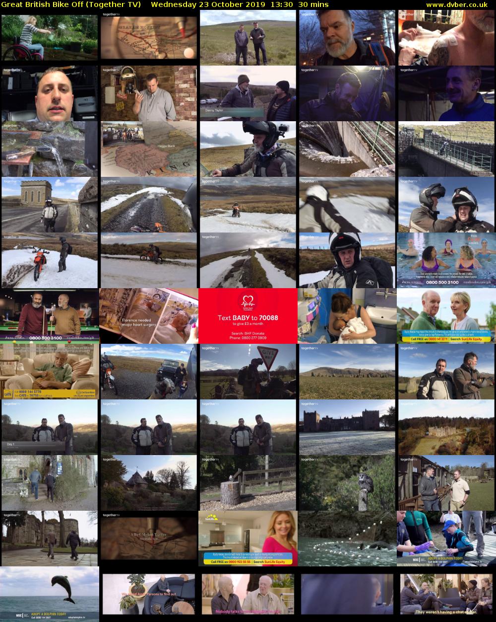 Great British Bike Off (Together TV) Wednesday 23 October 2019 13:30 - 14:00