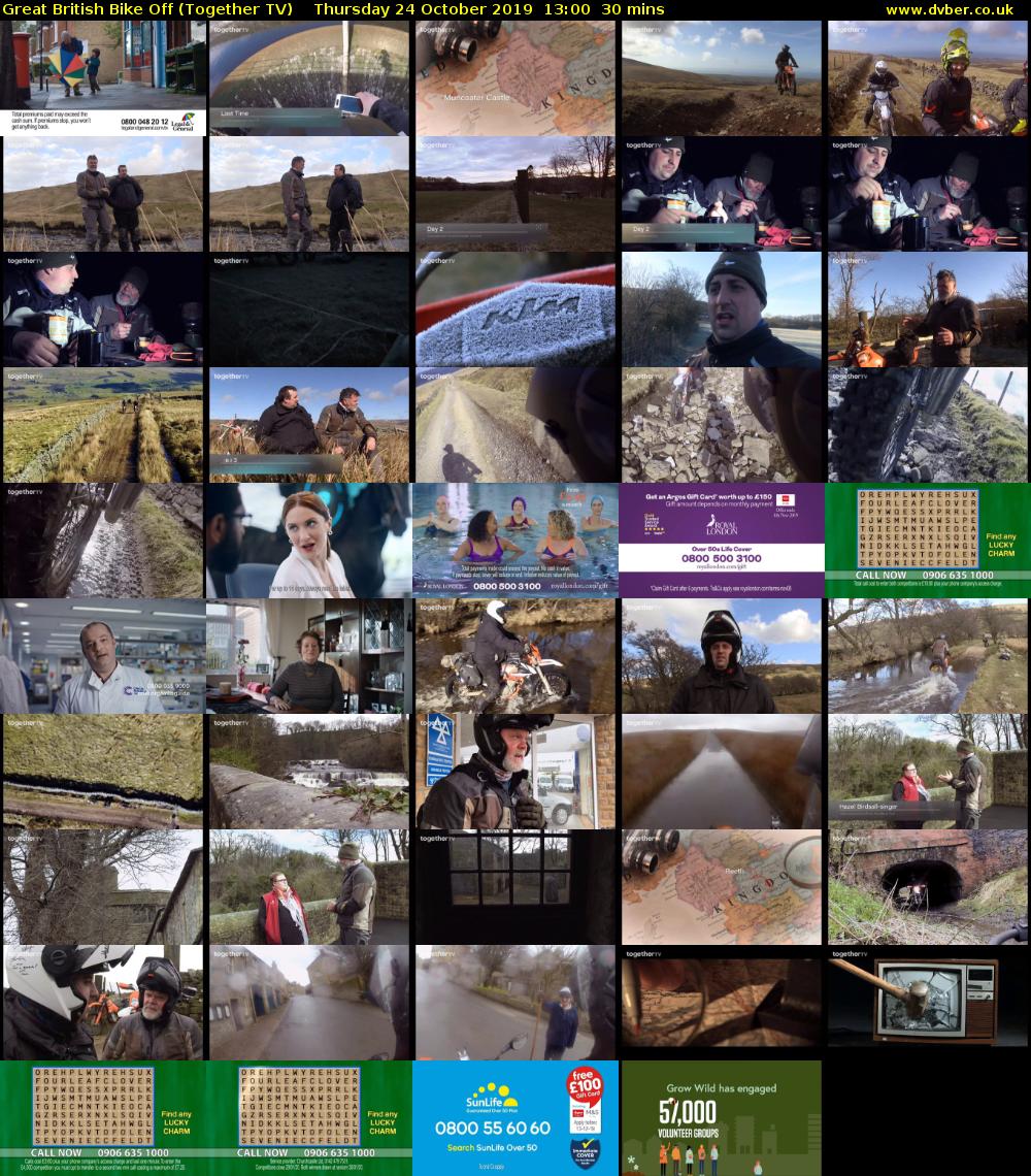 Great British Bike Off (Together TV) Thursday 24 October 2019 13:00 - 13:30