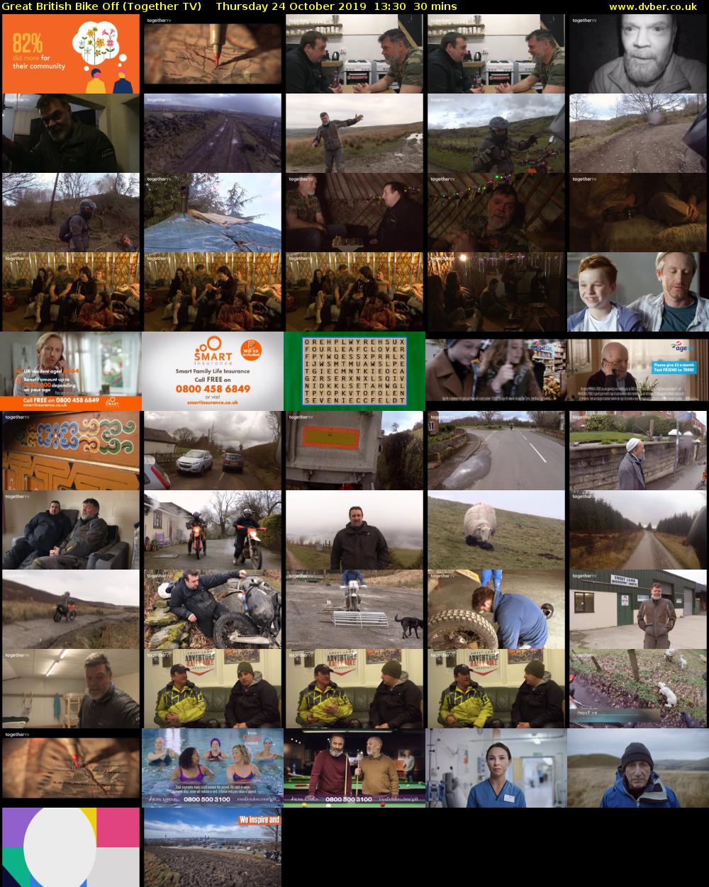 Great British Bike Off (Together TV) Thursday 24 October 2019 13:30 - 14:00