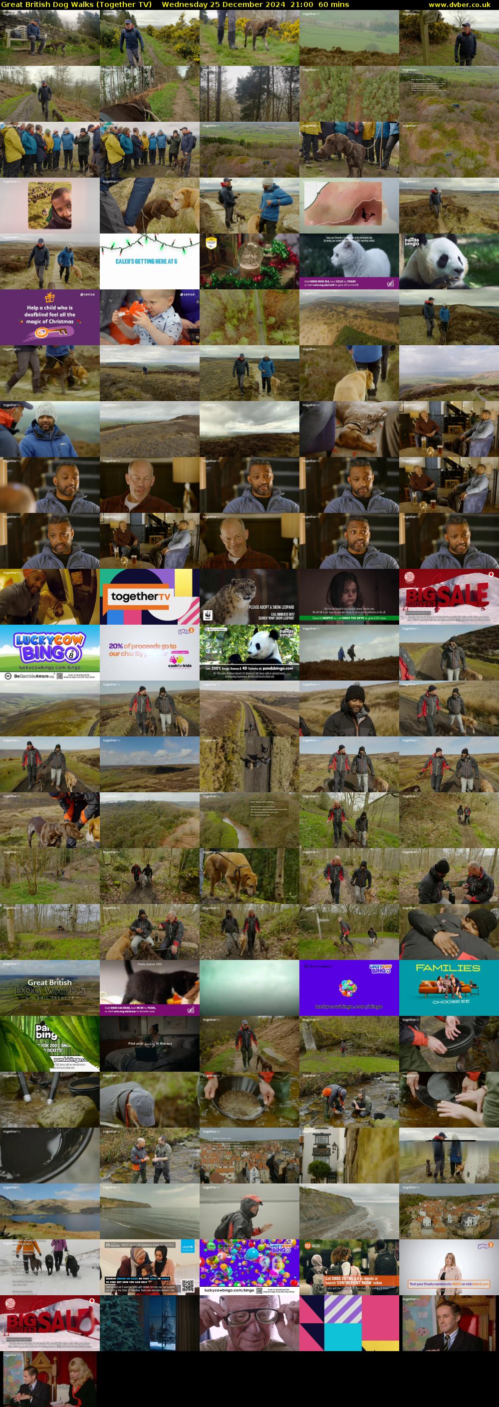 Great British Dog Walks (Together TV) Wednesday 25 December 2024 21:00 - 22:00