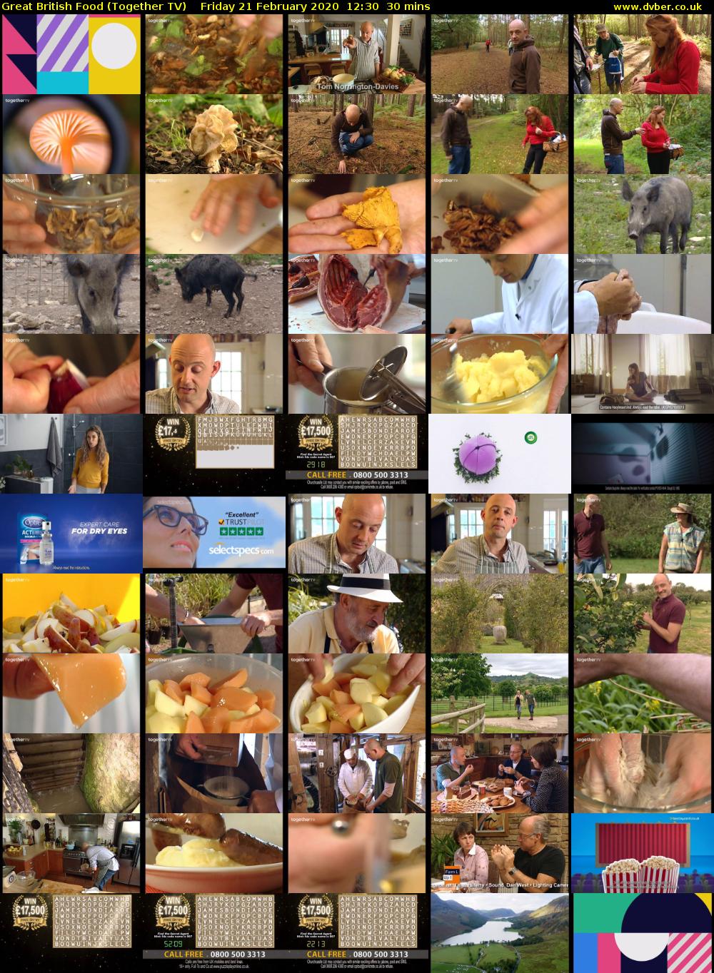 Great British Food (Together TV) Friday 21 February 2020 12:30 - 13:00