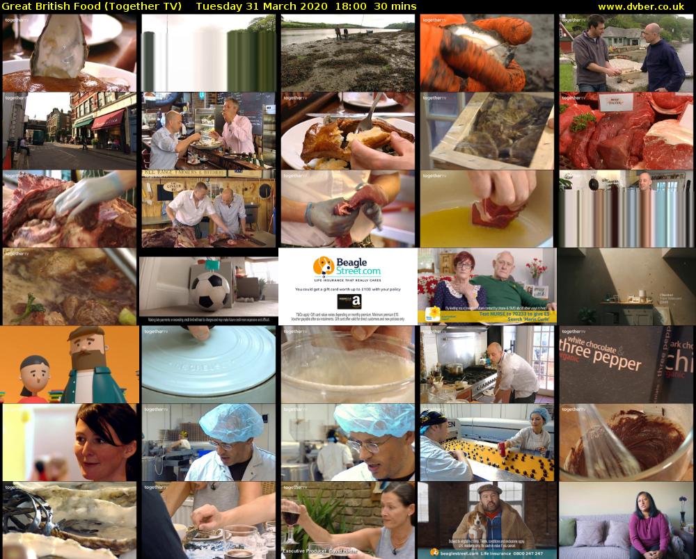 Great British Food (Together TV) Tuesday 31 March 2020 18:00 - 18:30