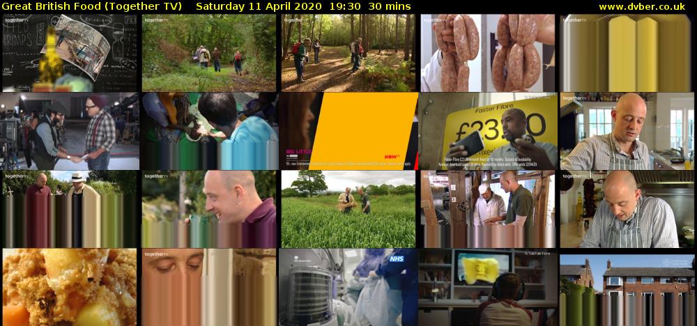 Great British Food (Together TV) Saturday 11 April 2020 19:30 - 20:00