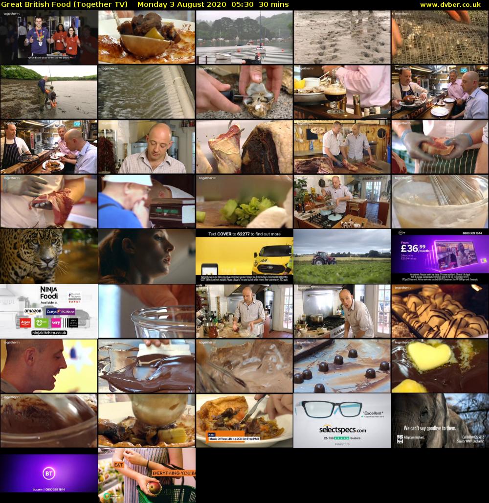 Great British Food (Together TV) Monday 3 August 2020 05:30 - 06:00