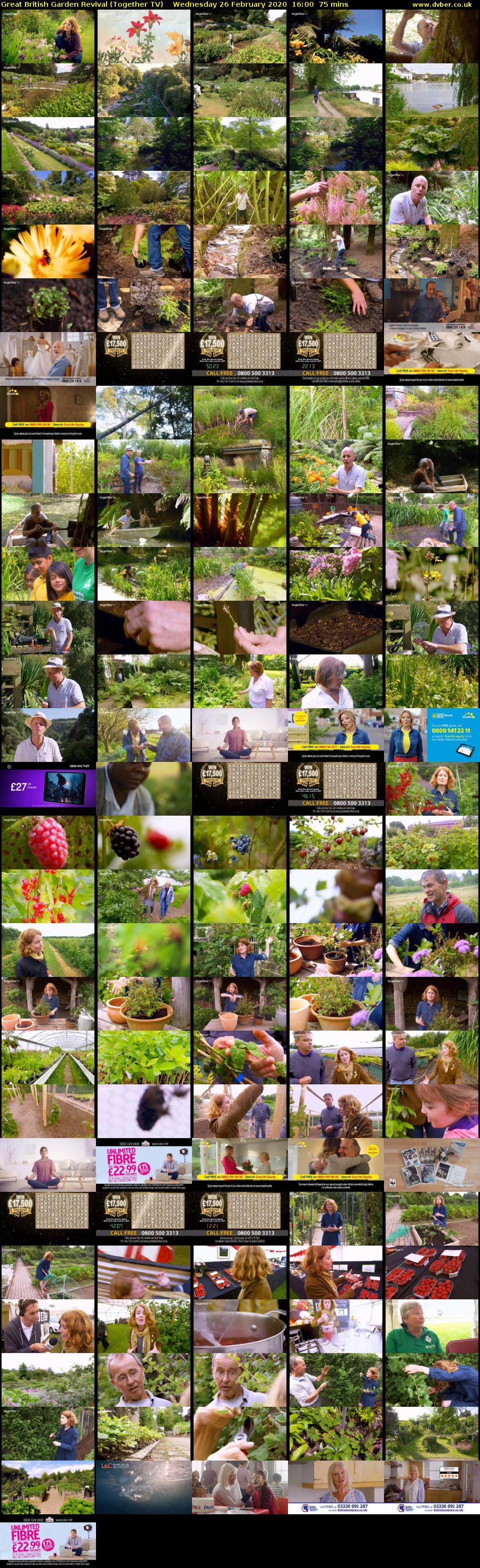 Great British Garden Revival (Together TV) Wednesday 26 February 2020 16:00 - 17:15