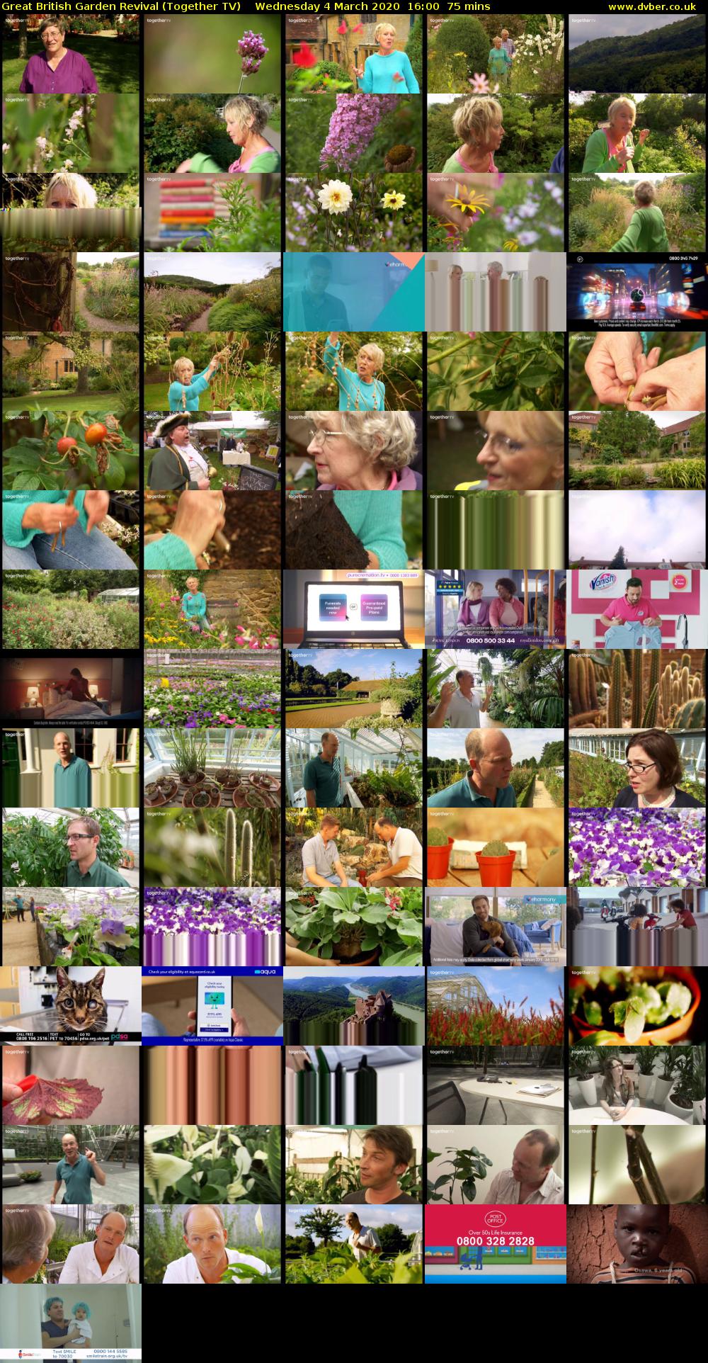 Great British Garden Revival (Together TV) Wednesday 4 March 2020 16:00 - 17:15