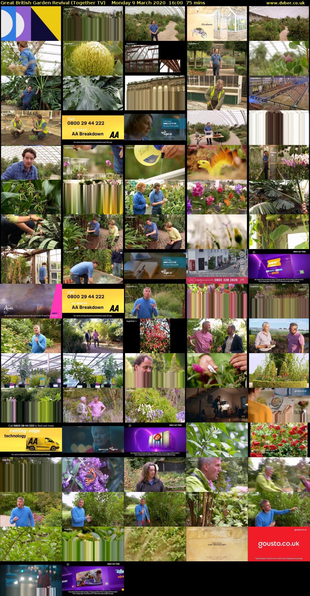 Great British Garden Revival (Together TV) Monday 9 March 2020 16:00 - 17:15