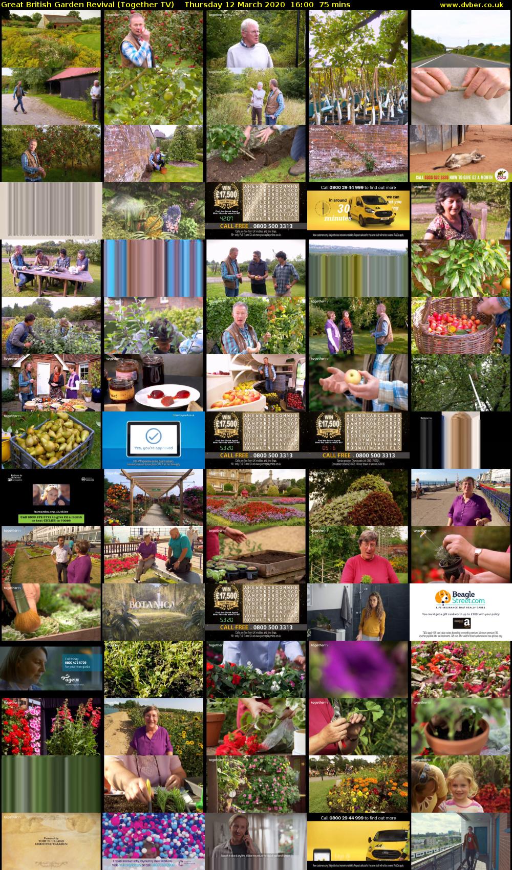 Great British Garden Revival (Together TV) Thursday 12 March 2020 16:00 - 17:15