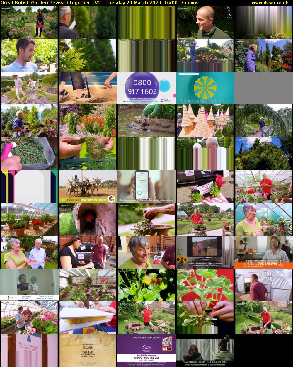 Great British Garden Revival (Together TV) Tuesday 24 March 2020 16:00 - 17:15