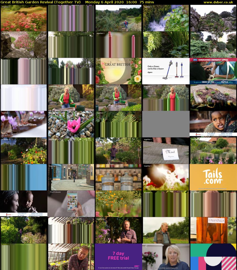 Great British Garden Revival (Together TV) Monday 6 April 2020 16:00 - 17:15