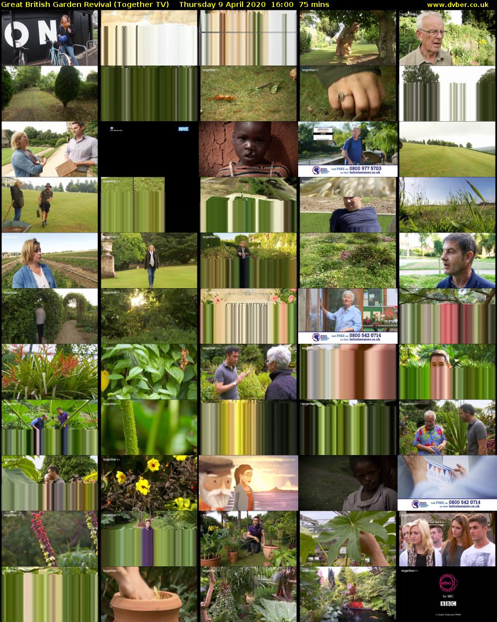 Great British Garden Revival (Together TV) Thursday 9 April 2020 16:00 - 17:15
