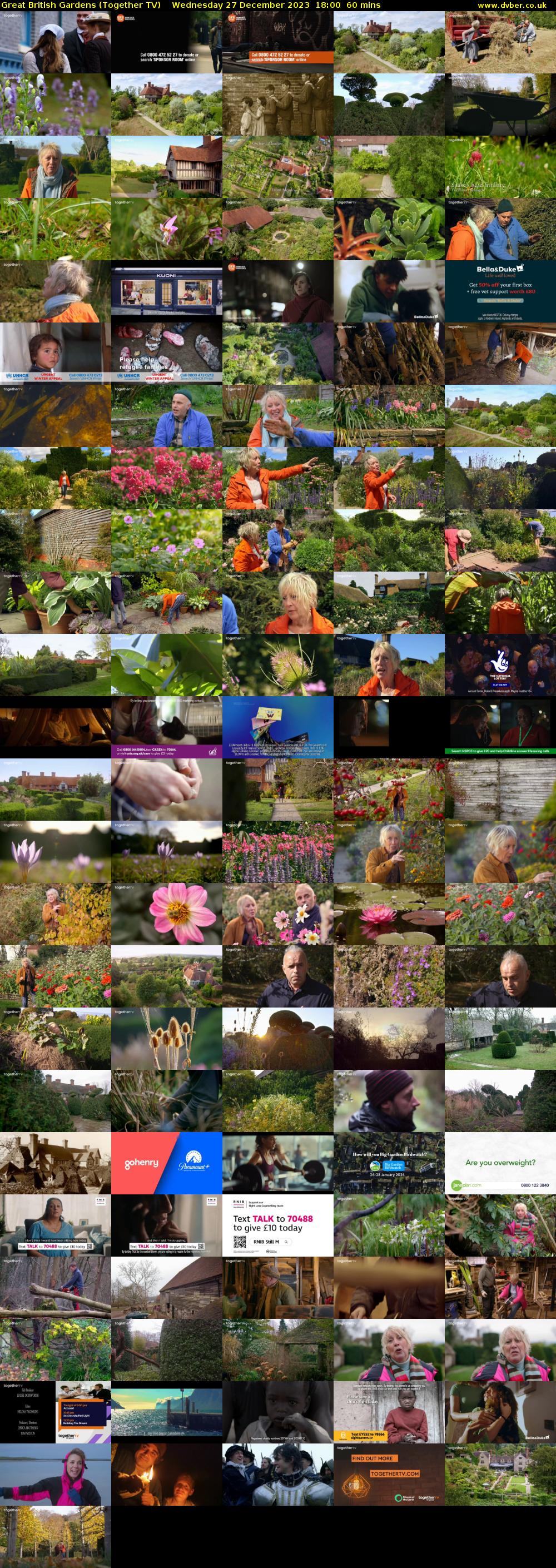Great British Gardens (Together TV) Wednesday 27 December 2023 18:00 - 19:00