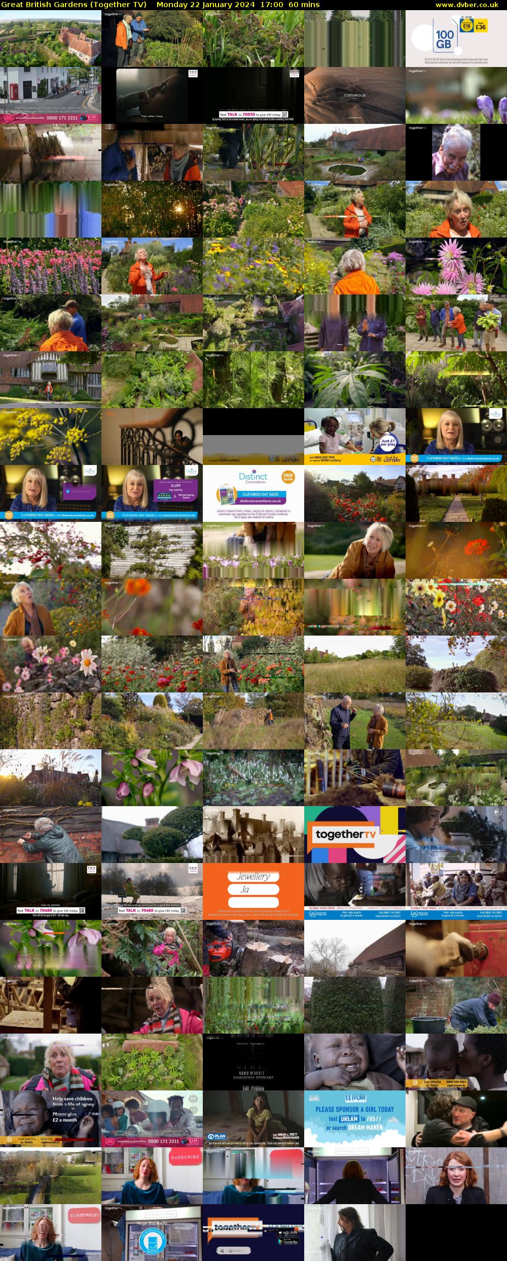 Great British Gardens (Together TV) Monday 22 January 2024 17:00 - 18:00