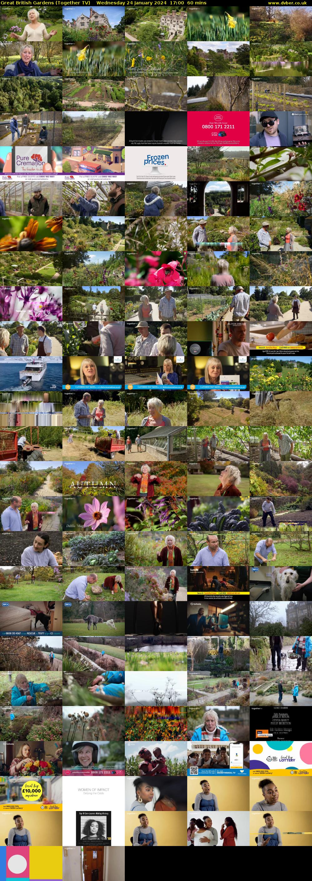 Great British Gardens (Together TV) Wednesday 24 January 2024 17:00 - 18:00