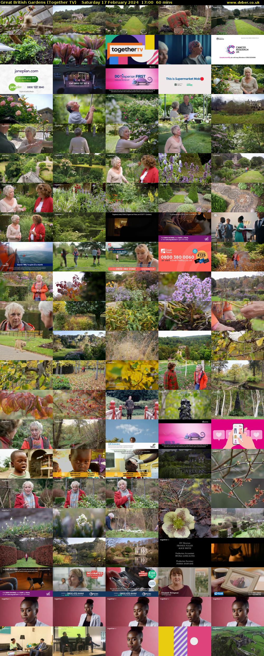 Great British Gardens (Together TV) Saturday 17 February 2024 17:00 - 18:00