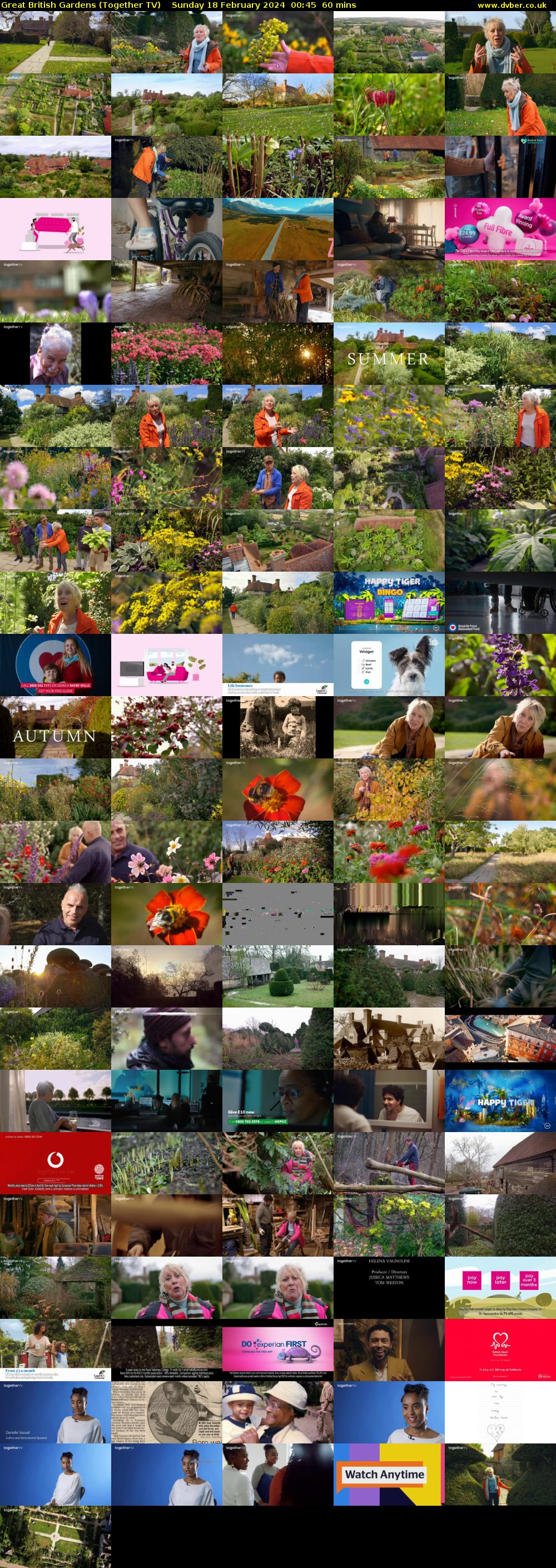 Great British Gardens (Together TV) Sunday 18 February 2024 00:45 - 01:45