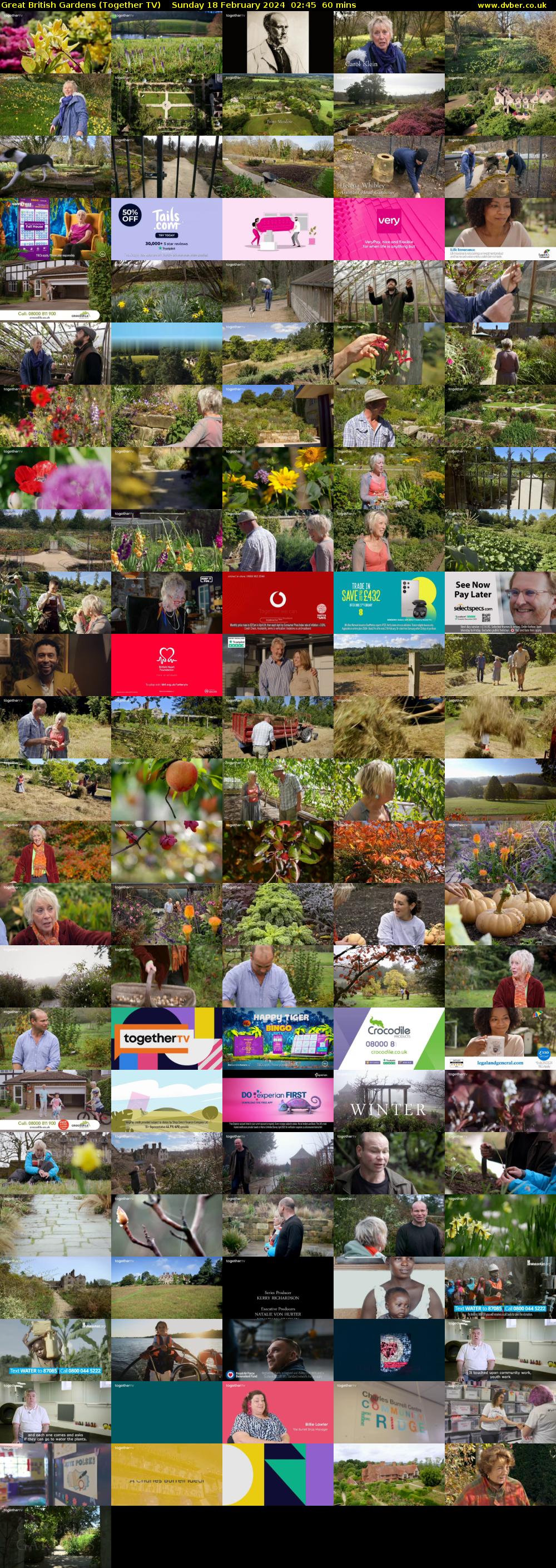 Great British Gardens (Together TV) Sunday 18 February 2024 02:45 - 03:45