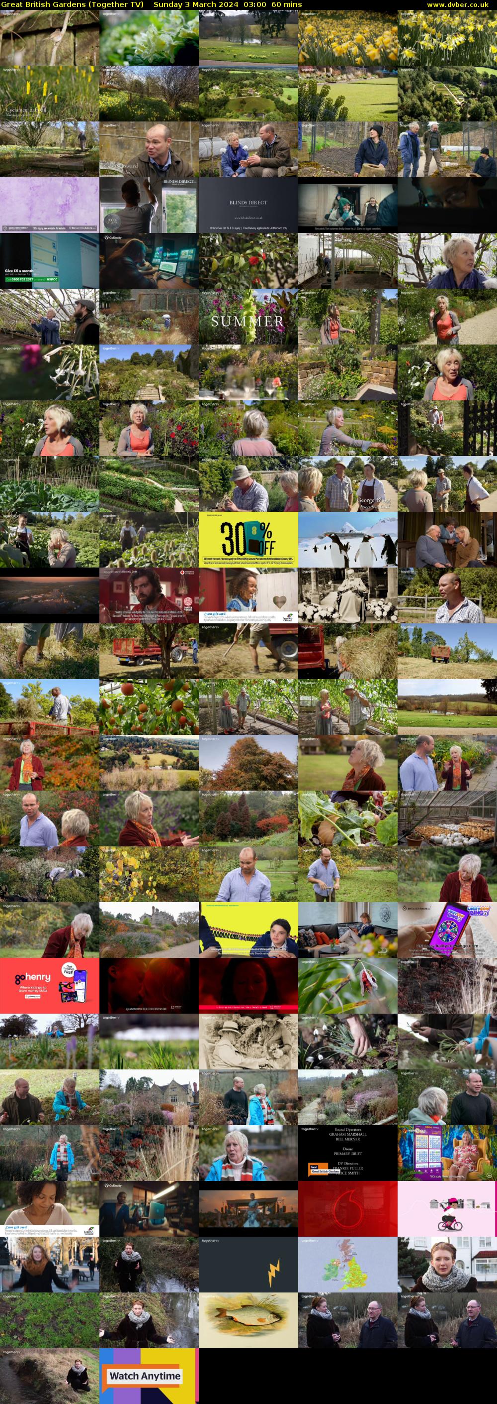 Great British Gardens (Together TV) Sunday 3 March 2024 03:00 - 04:00