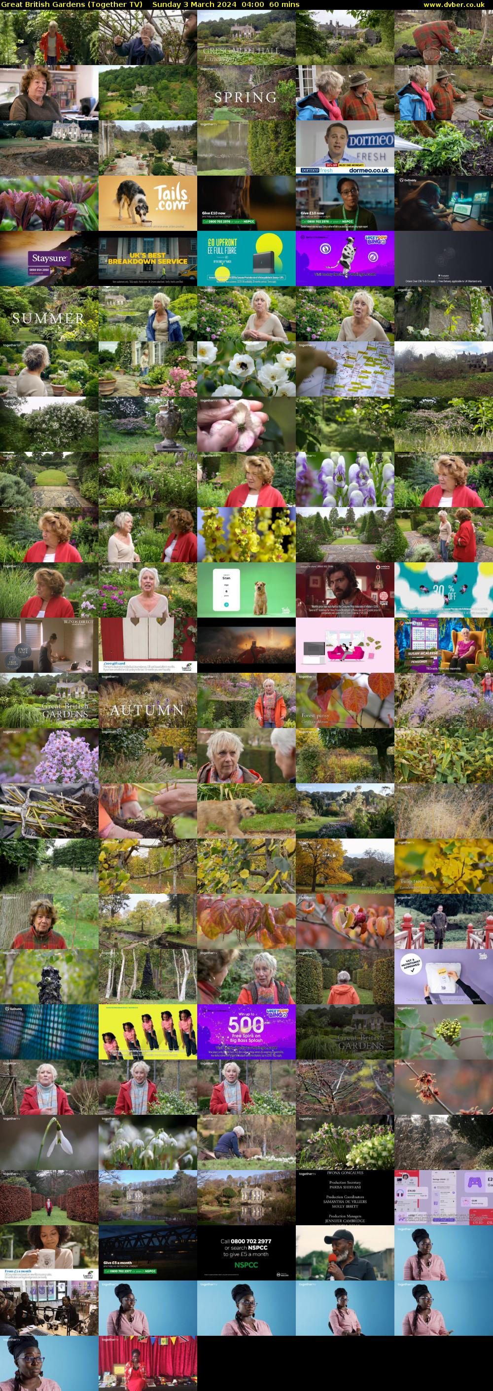 Great British Gardens (Together TV) Sunday 3 March 2024 04:00 - 05:00