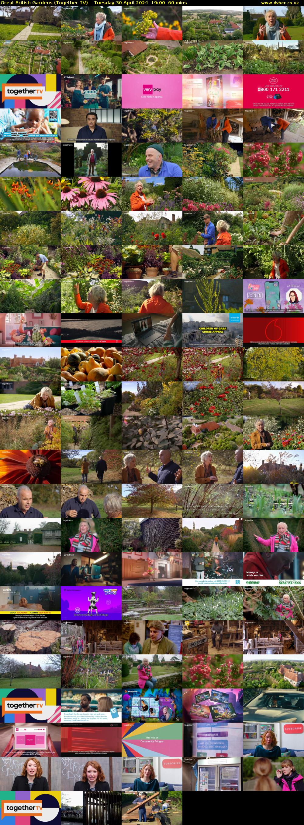 Great British Gardens (Together TV) Tuesday 30 April 2024 19:00 - 20:00