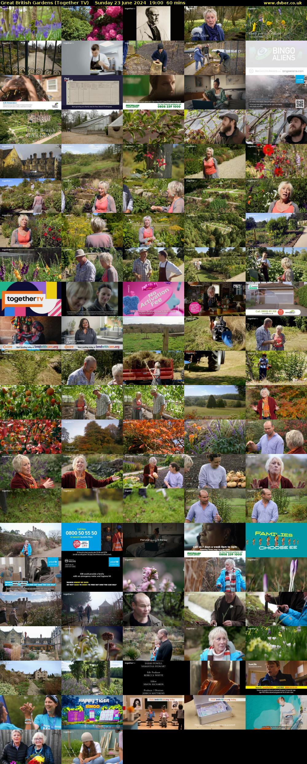Great British Gardens (Together TV) Sunday 23 June 2024 19:00 - 20:00