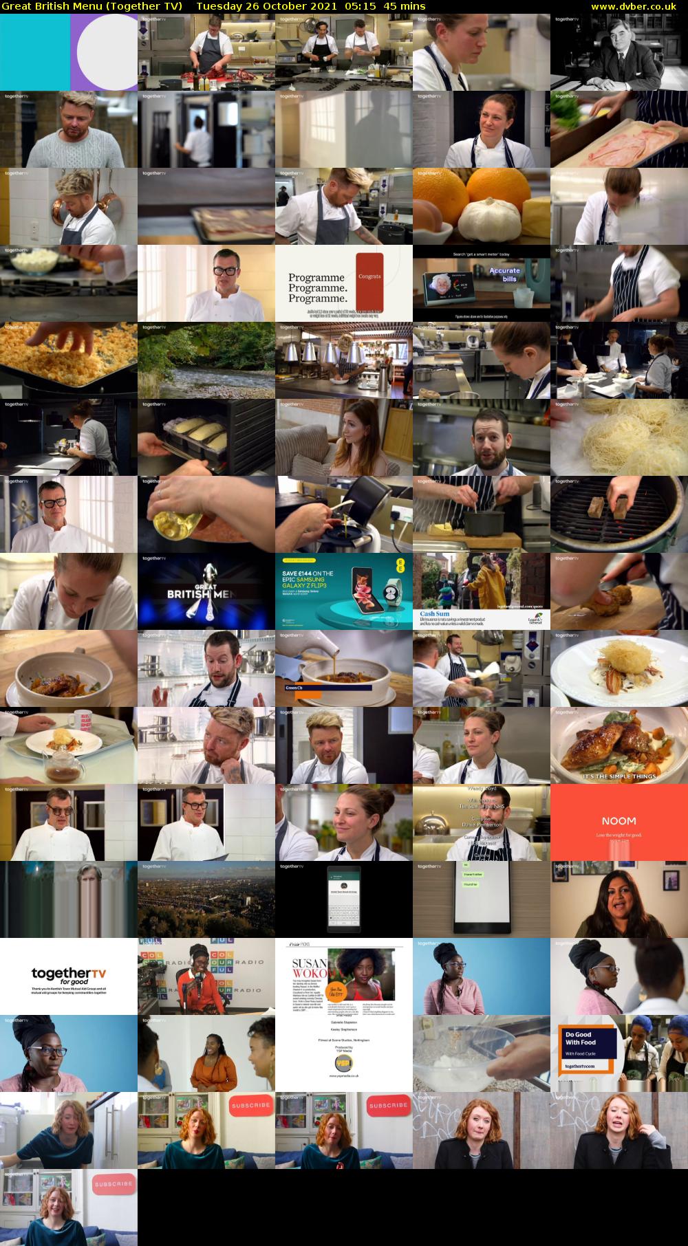 Great British Menu (Together TV) Tuesday 26 October 2021 05:15 - 06:00