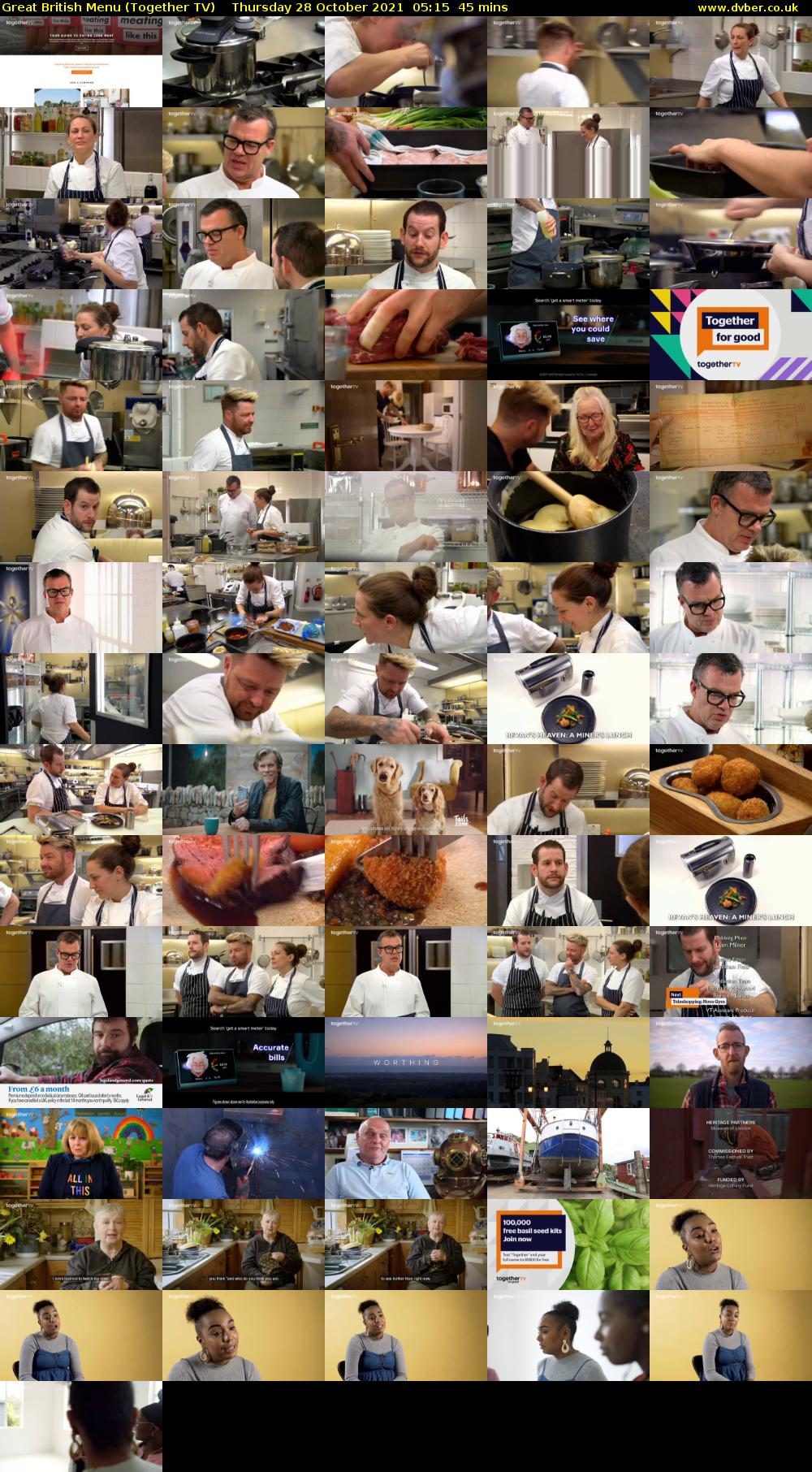 Great British Menu (Together TV) Thursday 28 October 2021 05:15 - 06:00