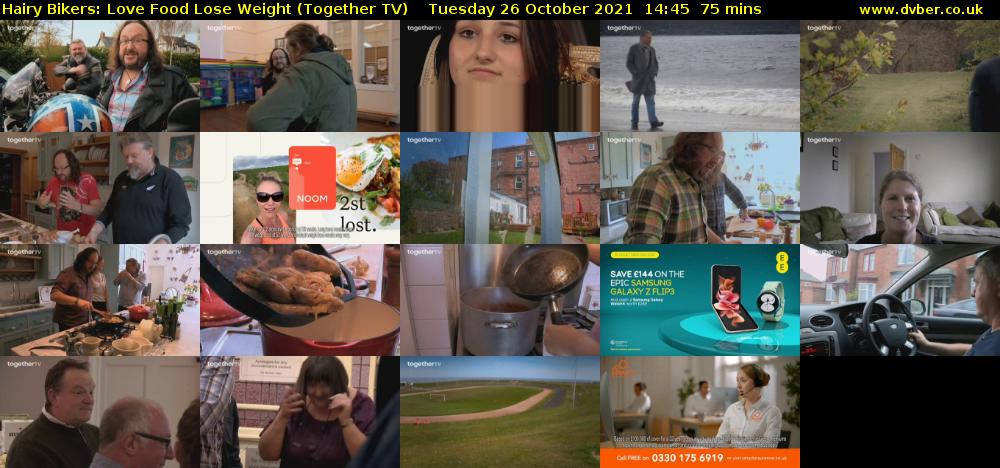 Hairy Bikers: Love Food Lose Weight (Together TV) Tuesday 26 October 2021 14:45 - 16:00